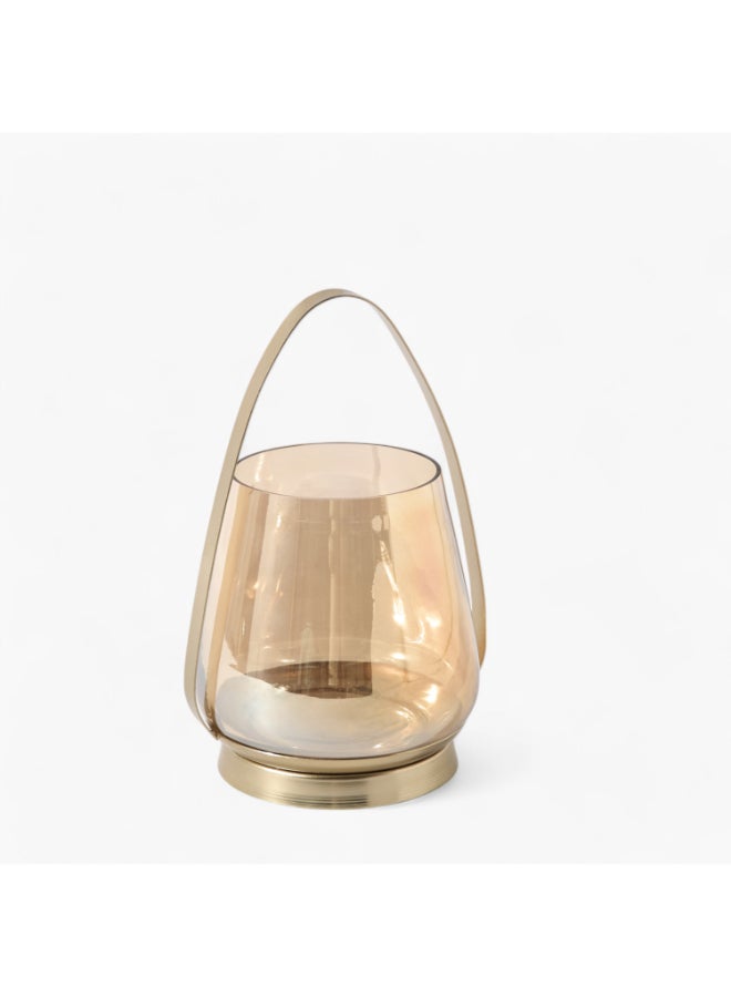 Home Box Accord Metal Candleholder with Lustre Glass - 17.5x14x25.5 cm - Image 5